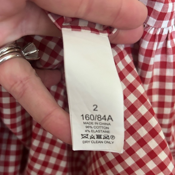 Kate Spade | Mini Gingham Vineyard Dress in Lava Falls Red & White Checkered - Picture 7 of 7